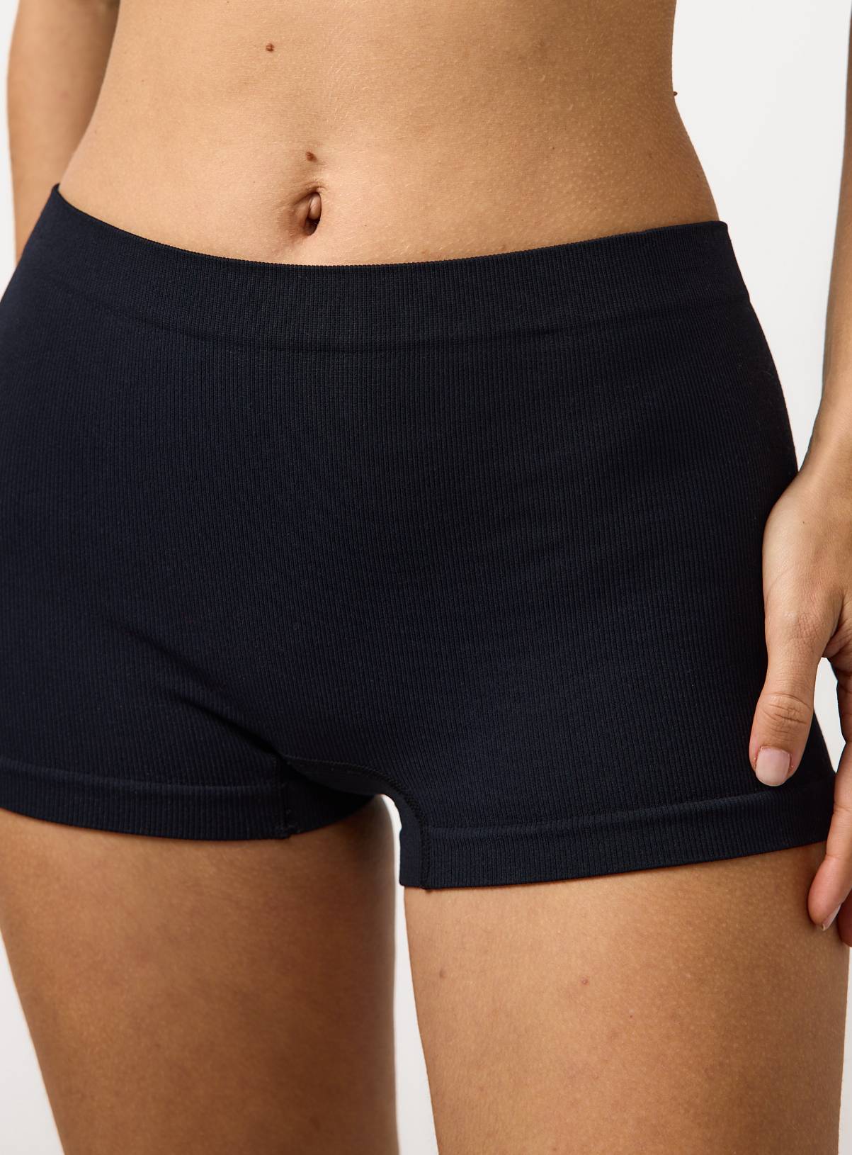 Ribbed Seamless Knicker Shorts 3 Pack L - Image 2